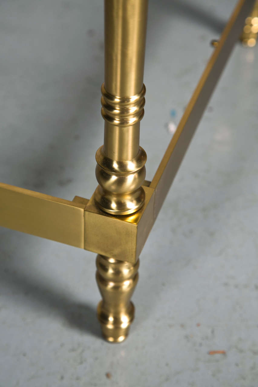 Brass & Glass Cocktail Table 1