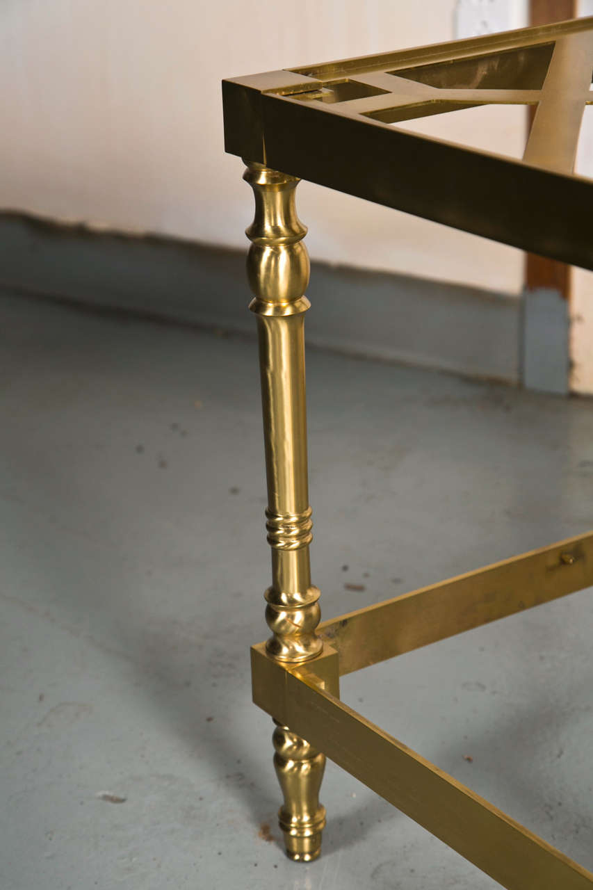 Brass & Glass Cocktail Table 2