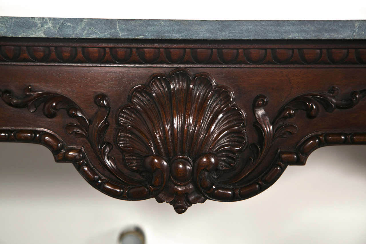 20th Century Queen Anne Marble Top Console For Sale
