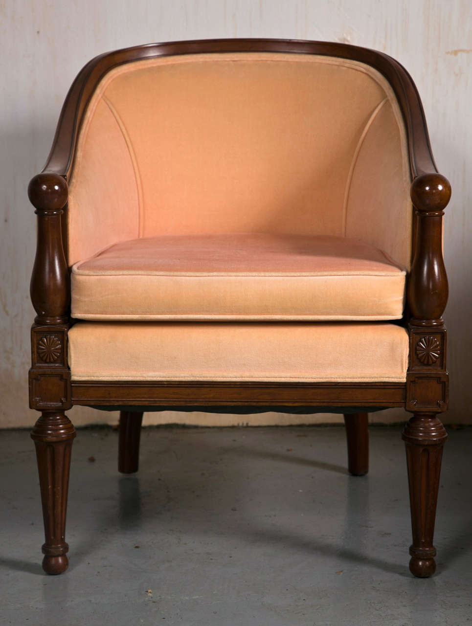 Mid Century Barrel Chairs For Sale at 1stDibs