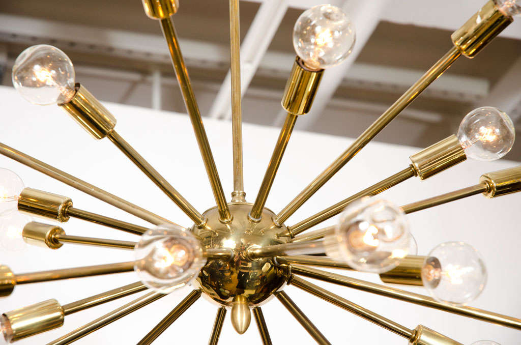 24 Arm Brass Sputnik Chandelier 1