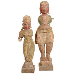 Painted 'Devi' Statues