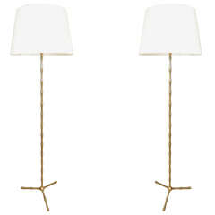 Large scale bamboo floorlamp