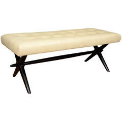 Robsjohn Gibbings leather bench