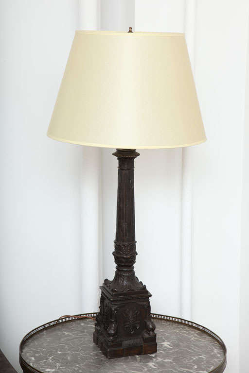 Cast Iron Table Lamps with Classical Details