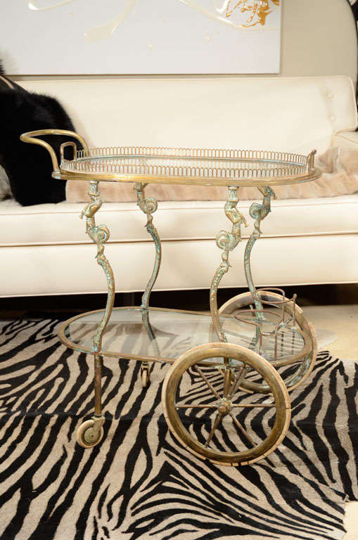 Brass Bar Cart
