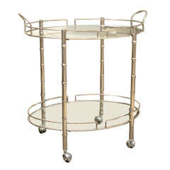 Vintage Chrome Bar Cart