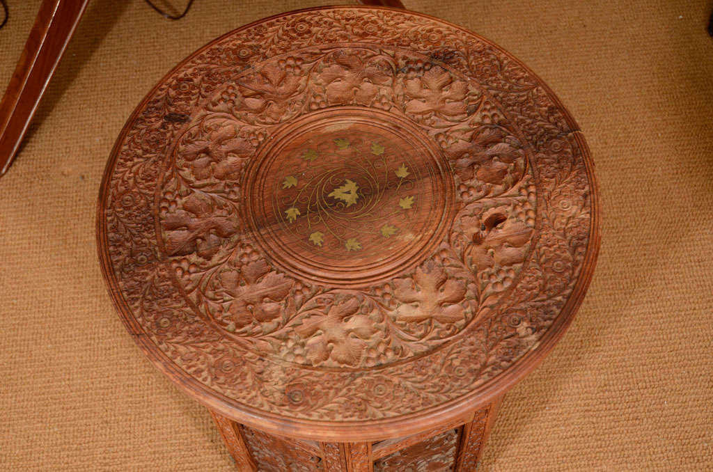 Morrocan Style Side or Occasional Table with Removable tray top 1