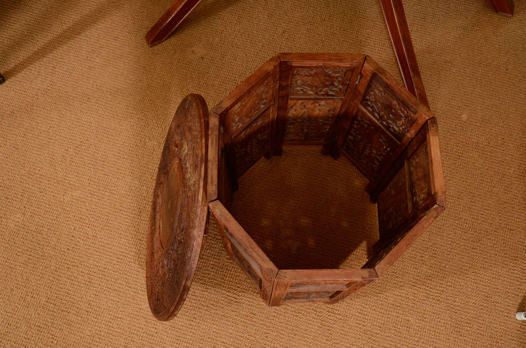 Morrocan Style Side or Occasional Table with Removable tray top 5