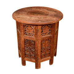 Morrocan Style Side or Occasional Table with Removable tray top