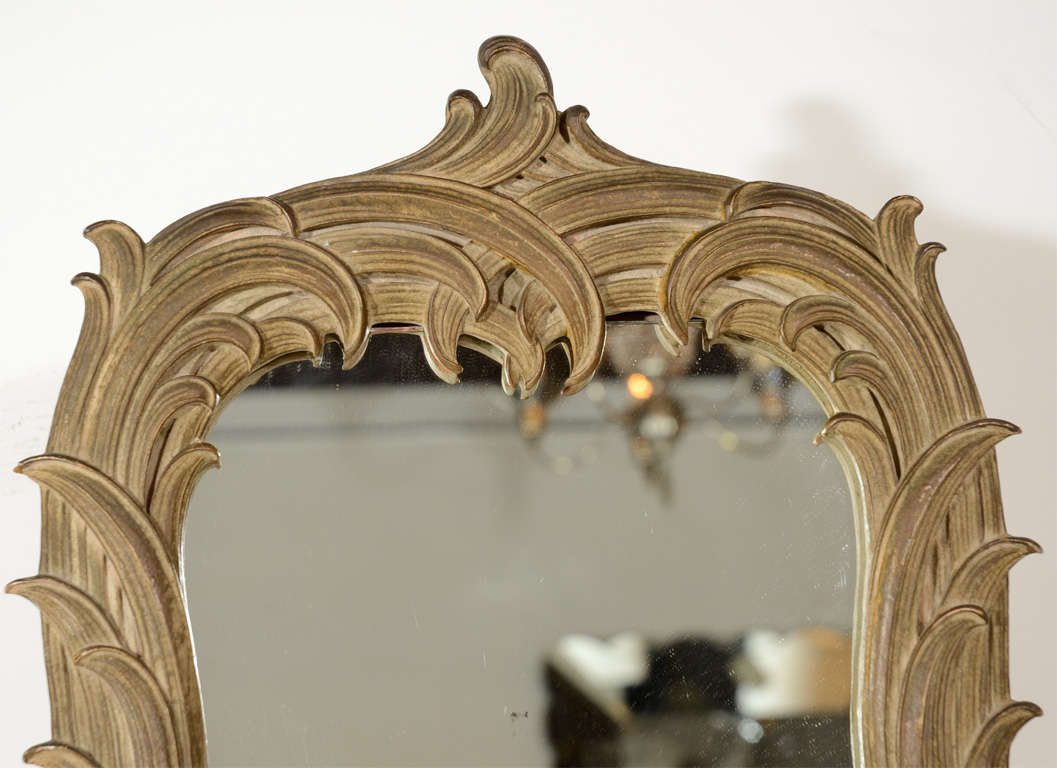 Elegant Gilt Vanity/Table Top Standing Mirror In Excellent Condition In New York, NY