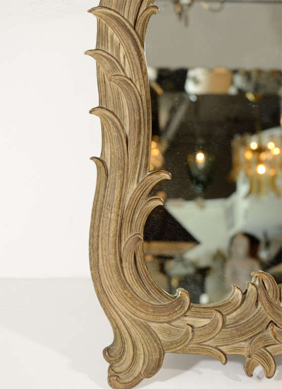 20th Century Elegant Gilt Vanity/Table Top Standing Mirror