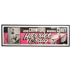 Original Joan Crawford Cinema Poster From The Classic Film Harriet Craig 7