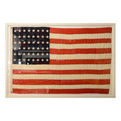 Framed Municipal American Flag
