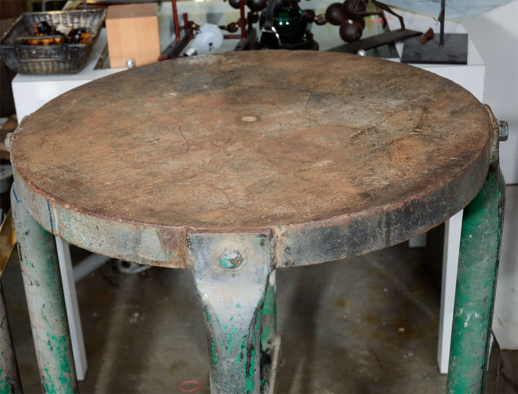 20th Century Incredible Cast Iron Work Table For Sale