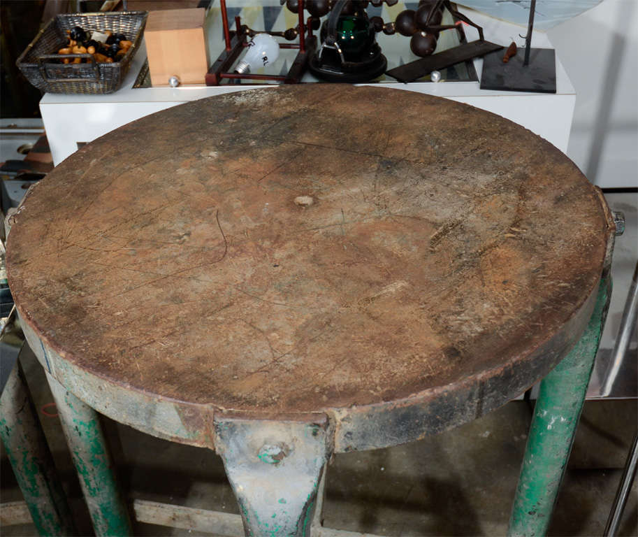 Incredible Cast Iron Work Table For Sale 2