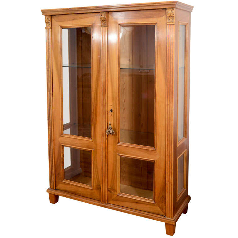 Spätes Biedermeier-Vitrine