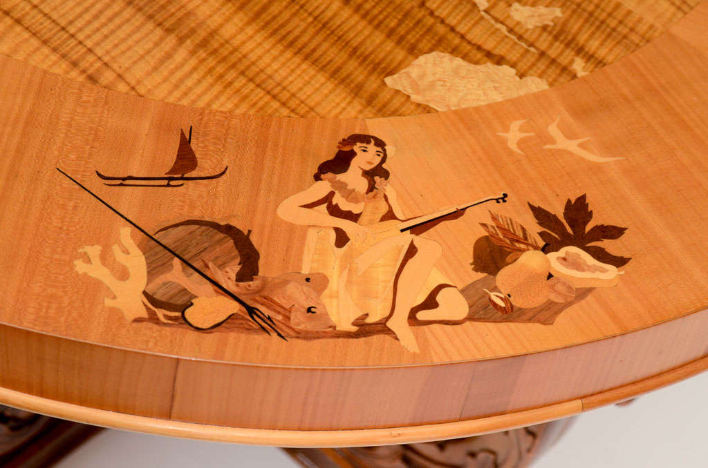 Inlay Art Deco Cocktail Table