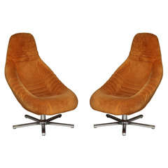 Pair Of Italian Lounge Chairs