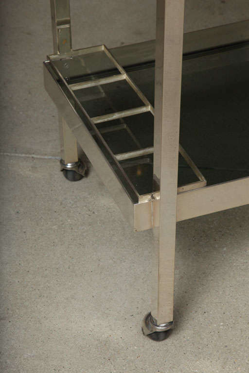 Silver Bar Cart By Christofle In Excellent Condition In New York, NY