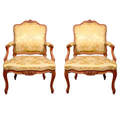 Pair of Louis XV Fauteuil's