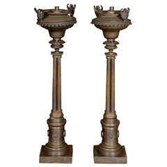 Pair of Bronze Table Lamps