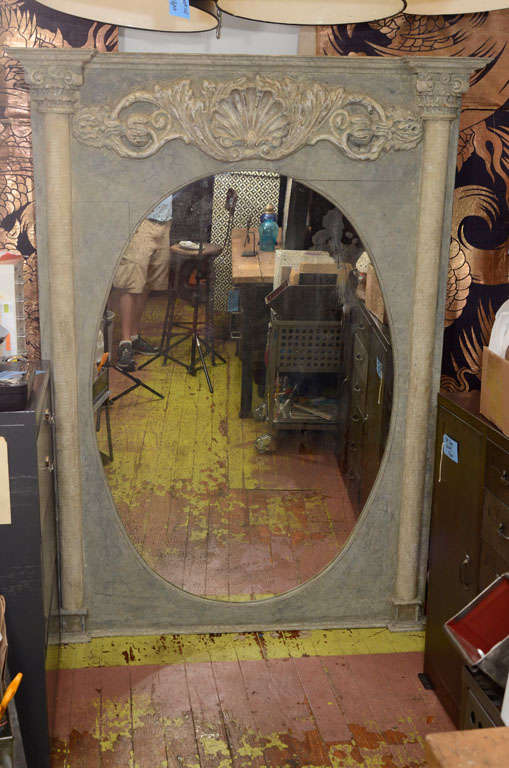 Mid-20th Century French Reconstructed Antique Mirror For Sale