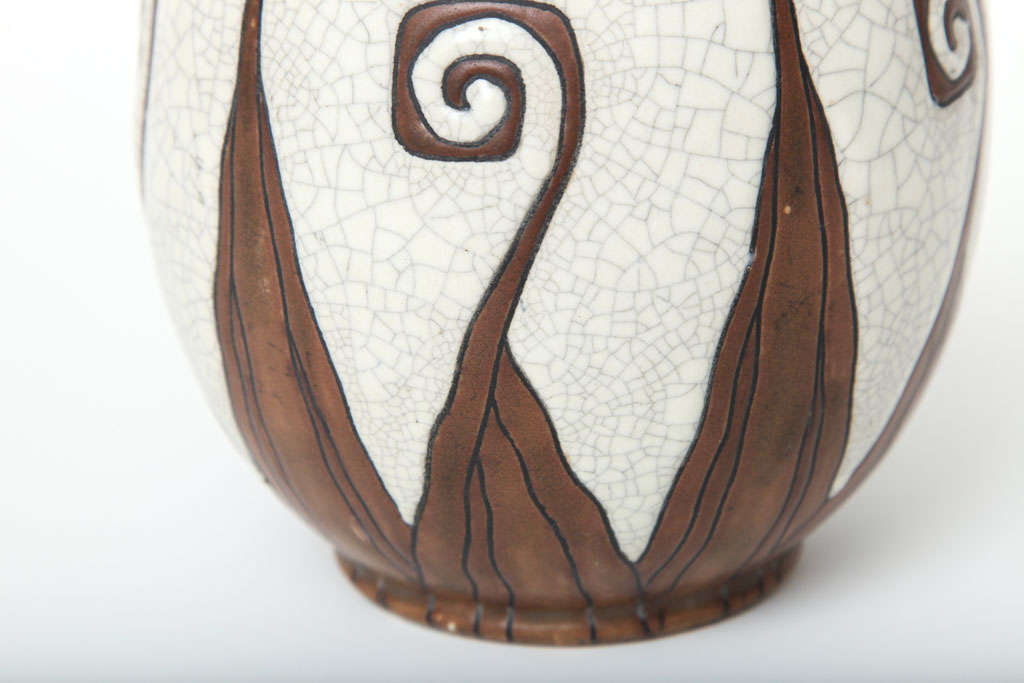 20th Century Glazed Stoneware Vase by Charles Catteau