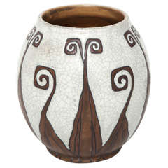 Glazed Stoneware Vase by Charles Catteau