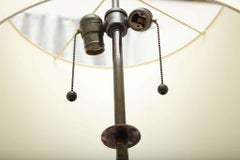 Floor Lamps Pair Art Deco wrought iron France 1920's