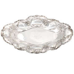 Sterling Silver "Chantilly" Condiments/Bread Tray