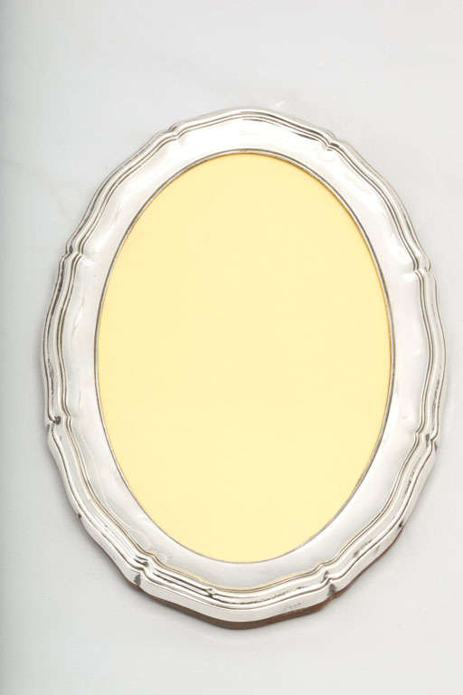 Sterling Silver Oval Picture Frame at 1stdibs