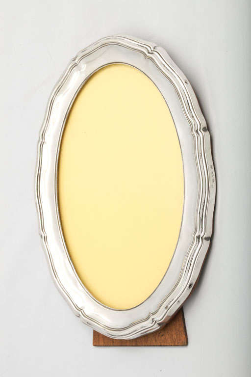 Sterling Silver Oval Picture Frame at 1stdibs