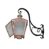 A French copper and Iron Wall Lantern