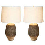 Rustic Ceramic Lamps by Lee Rosen