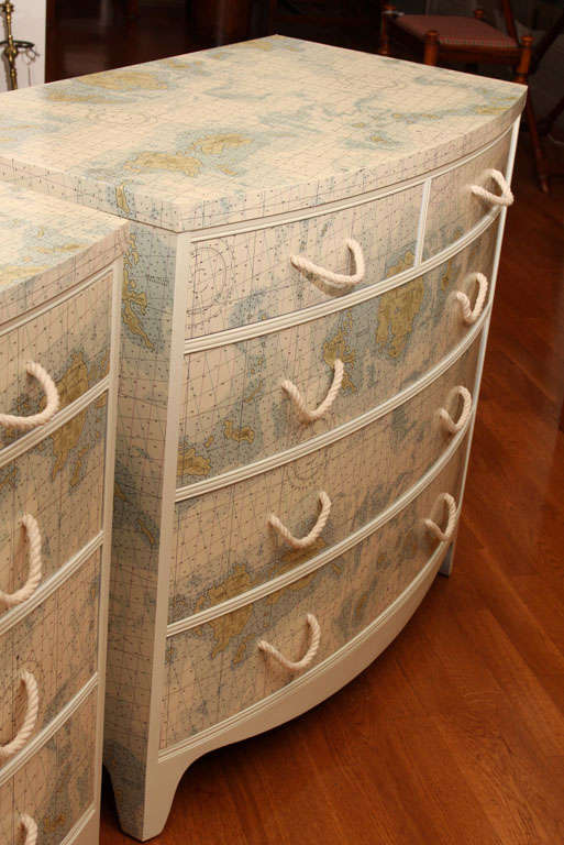 Mid-20th Century Map Chest of Drawers