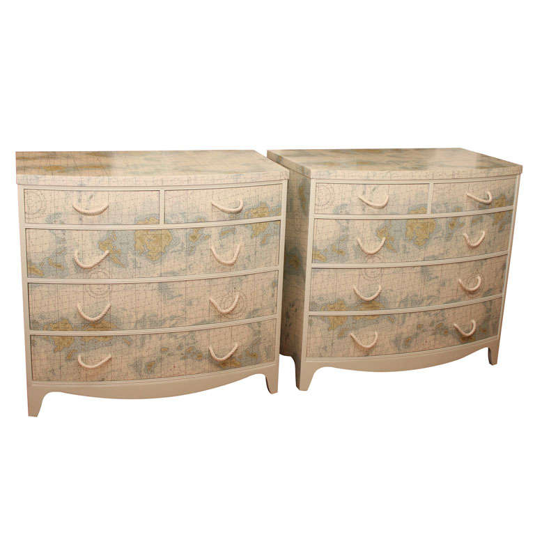 Map Chest of Drawers at 1stDibs