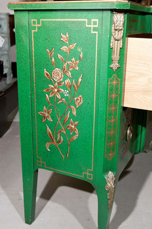 Wood Green Painted Chinoiserie Commode by Widdicomb