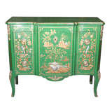 Green Painted Chinoiserie Commode by Widdicomb