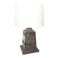  Fantoni Table Lamp Brutalist Mid Century Modern 