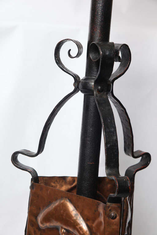 An English Arts & Crafts Floor Lamp signed Benham & Froud 4