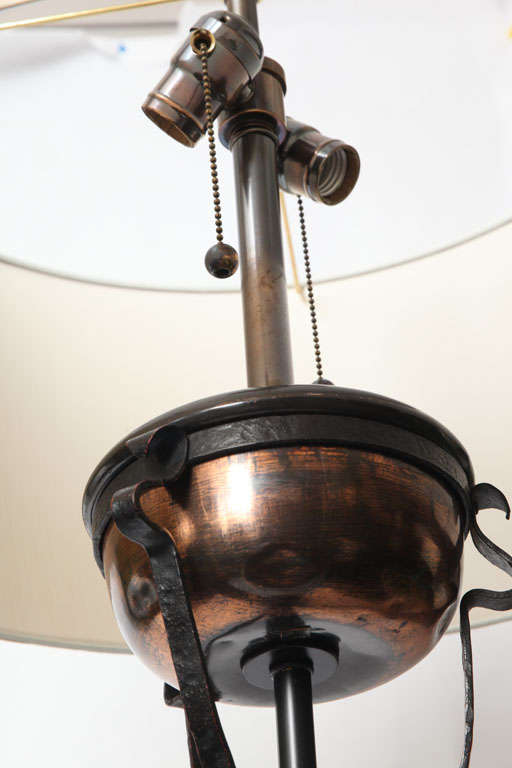 An English Arts & Crafts Floor Lamp signed Benham & Froud 5