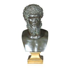 Antique Bronze Bust Of Lucius Verus