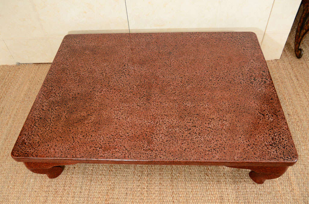 20th Century Japanese Meiji Wakasa Lacquered Low Table