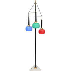 Italian Art Glass Floor Lamp