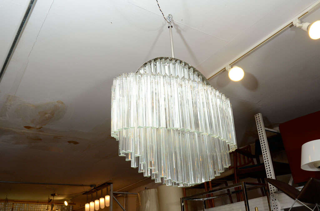Italian Crystal Chandelier by Camer For Sale 4