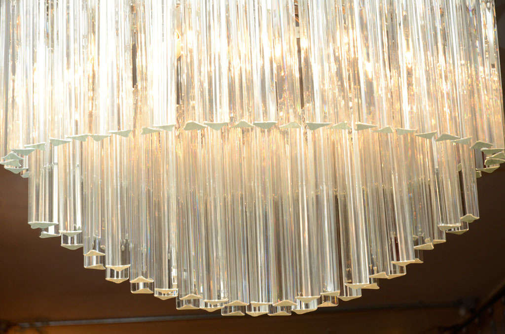 Italian Crystal Chandelier by Camer In Good Condition For Sale In New York, NY