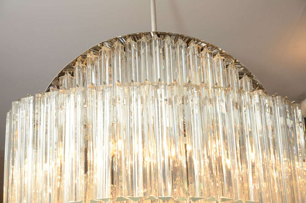 20th Century Italian Crystal Chandelier by Camer For Sale