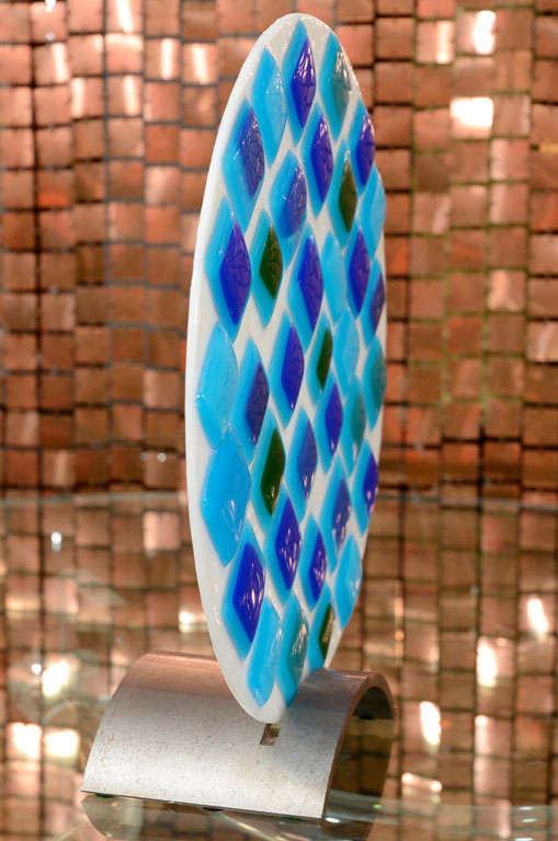 Art Glass Decorative Mosaic Glass Plate
