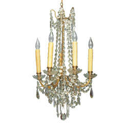 Small Directoire Style Crystal Chandelier